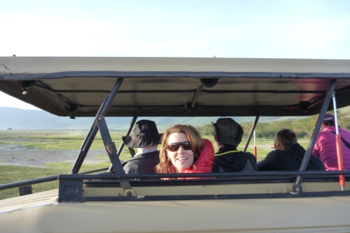 Jenn enjoying the Safari